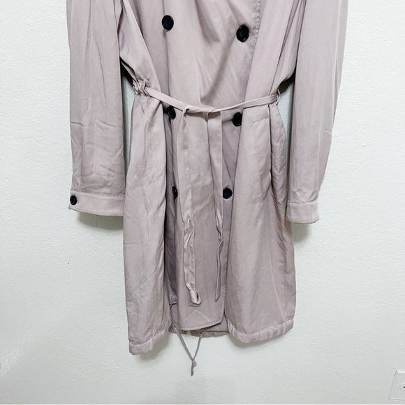 AllSaints Lia Mac Trench Coat size large - Picture 4 of 16